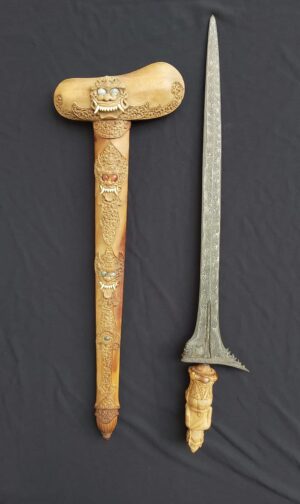 Keris Makoro Straight Lar Gangsir Original Bali - ZK-212