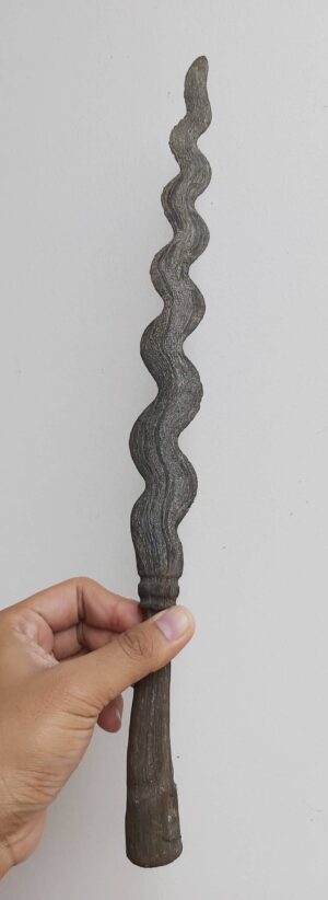 Spear Korowulang Pamor Mrambut Handle Pandito - ZK-108