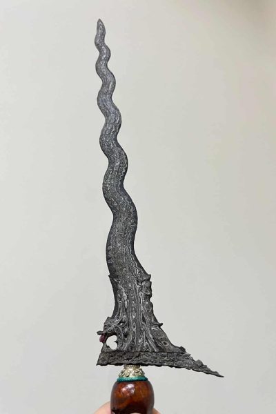 The Dragon Keris Nogo Pandito Pamor Untu Walang dan Miji Timun - ZK-514